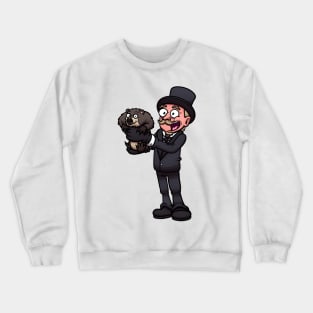 Man Holding A Groundhog Crewneck Sweatshirt